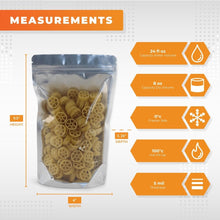 Load image into Gallery viewer, Stand Up Pouch 6" x 9.5" x 3.25" | Clear Front/Silver Foil Back 1,000pcs