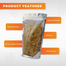 Load image into Gallery viewer, Stand Up Pouch 6" x 9.5" x 3.25" | Clear Front/Silver Foil Back 1,000pcs