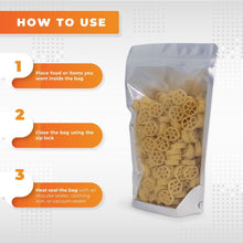 Load image into Gallery viewer, Stand Up Pouch 6" x 9.5" x 3.25" | Clear Front/Black Foil Back 1,000pcs