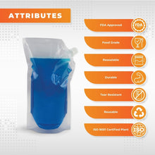 Load image into Gallery viewer, Spouted Stand Up Pouch 5.5" x 9" x 3" | Clear 500pcs