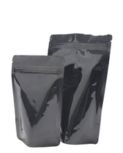 Load image into Gallery viewer, Stand Up Pouch 4" x 6.5" x 2.5" | All Black Foil 1,000pcs