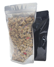 Load image into Gallery viewer, Stand Up Pouch 7" x 11" x 3.5" | Clear Front/Black Foil Back 1,000pcs