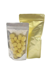 Load image into Gallery viewer, Stand Up Pouch 4" x 6.5" x 2.5" | Clear Front/Gold Foil Back 1,000pcs