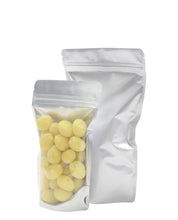 Load image into Gallery viewer, Stand Up Pouch 4" x 6.5" x 2.5" | Clear Front/Silver Foil Back 1,000pcs
