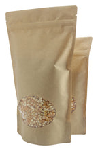 Load image into Gallery viewer, Stand Up Pouch Kraft 1lb - 6.75" x 11.5" x 4" with Window 1,000pcs