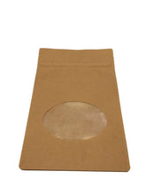 Load image into Gallery viewer, Stand Up Pouch Kraft 8oz - 6" x 9" x 3.25" with Window 1,000pcs