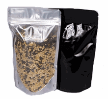 Load image into Gallery viewer, Stand Up Pouch 6" x 9.5" x 3.25" | Clear Front/Black Foil Back 1,000pcs