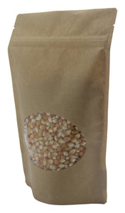 Stand Up Pouch Kraft 8oz - 6" x 9" x 3.25" with Window 1,000pcs