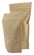 Load image into Gallery viewer, Stand Up Pouch Kraft 8oz - 6&quot; x 9&quot; x 3.25&quot; with Window 1,000pcs

