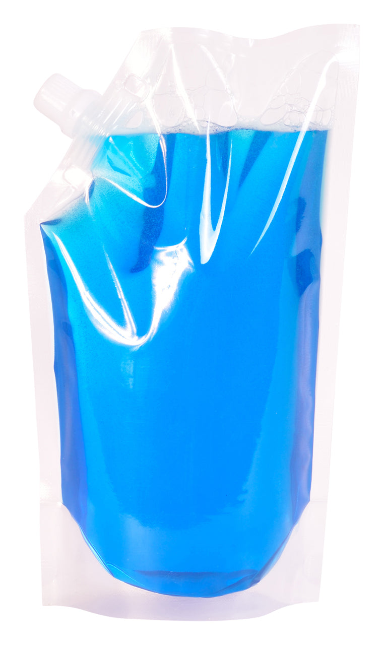 Choice 16 oz. Clear Plastic Single Zipper Drink Pouch - 1000/Case